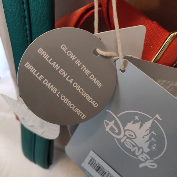 Disney Loungefly Backpack Christmas NWT Tinker Stitch GLOW IN DARK Peter Mickey - Picture 16 of 16
